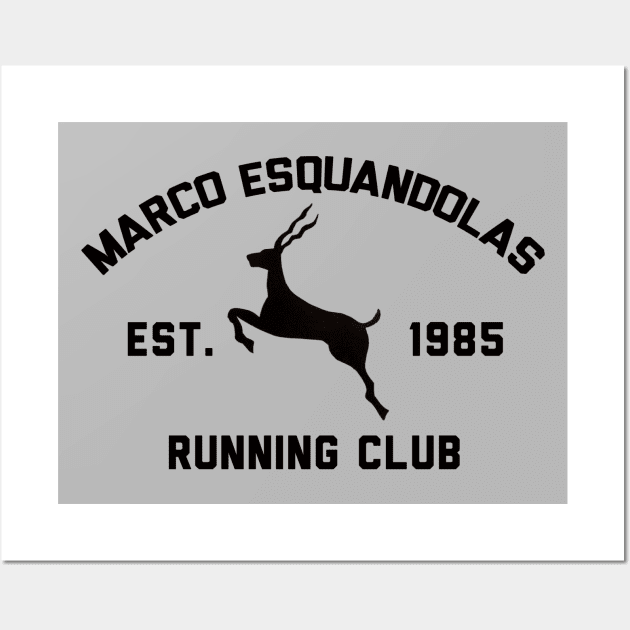 Marco Esquandolas Running Club Wall Art by JonnysLotTees